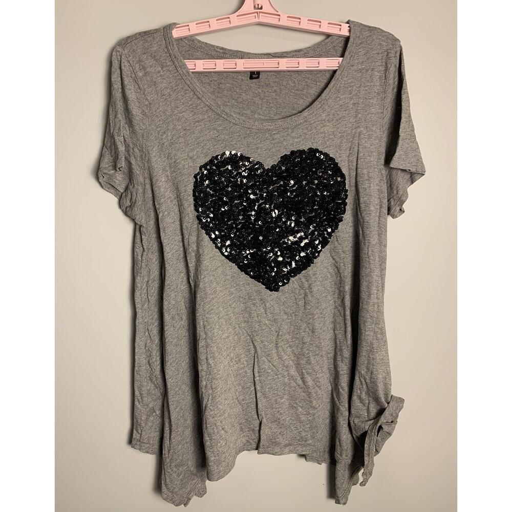 Torrid Heritage Slub Handkerchief Hem Tee 1X - Picture 5 of 9